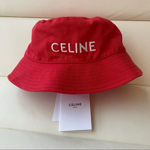 Nwt Celine Us S Embroidered Bucket Hat 